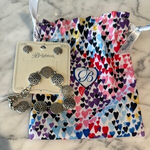 Brighton Ferrara Silver Bracelet and Earring Set